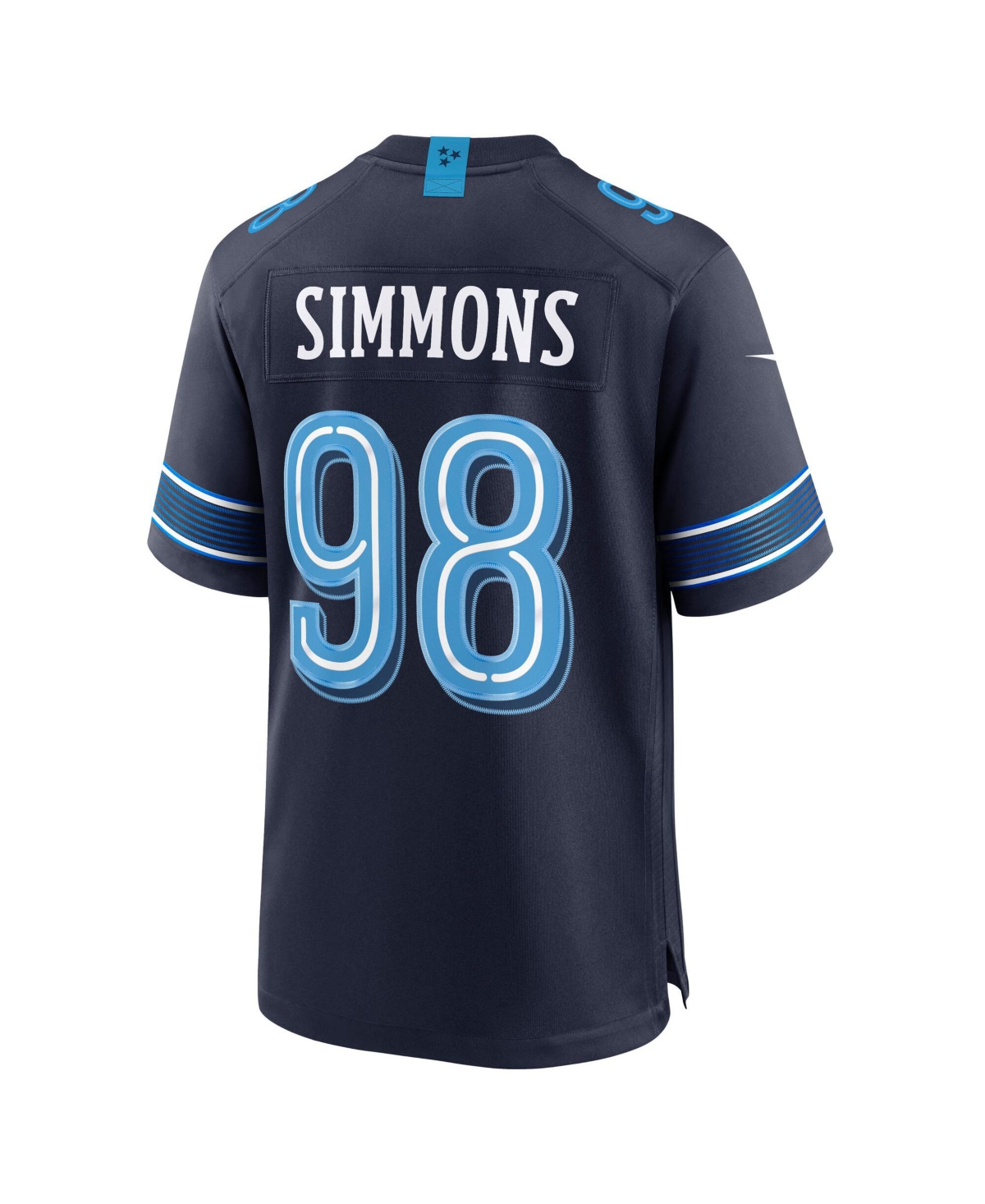 Nike Men's Jeffery Simmons Navy Tennessee Titans 2026 Rivalries Collection Game Jersey