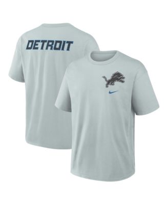 Men's Silver Detroit Lions 2026 Rivalries Collection Max90 T-Shirt