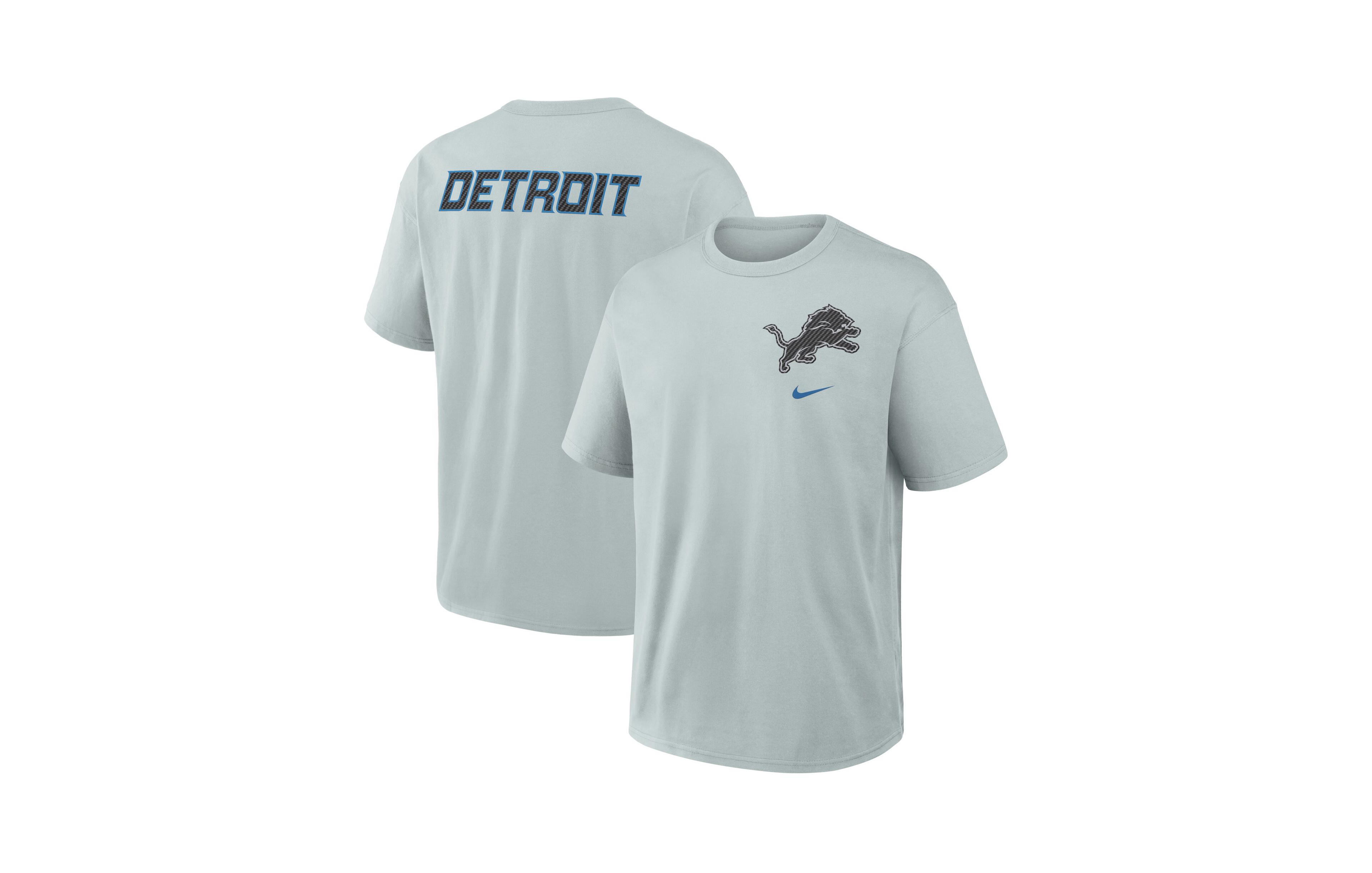 Nike Men's Silver Detroit Lions 2026 Rivalries Collection Max90 T-Shirt