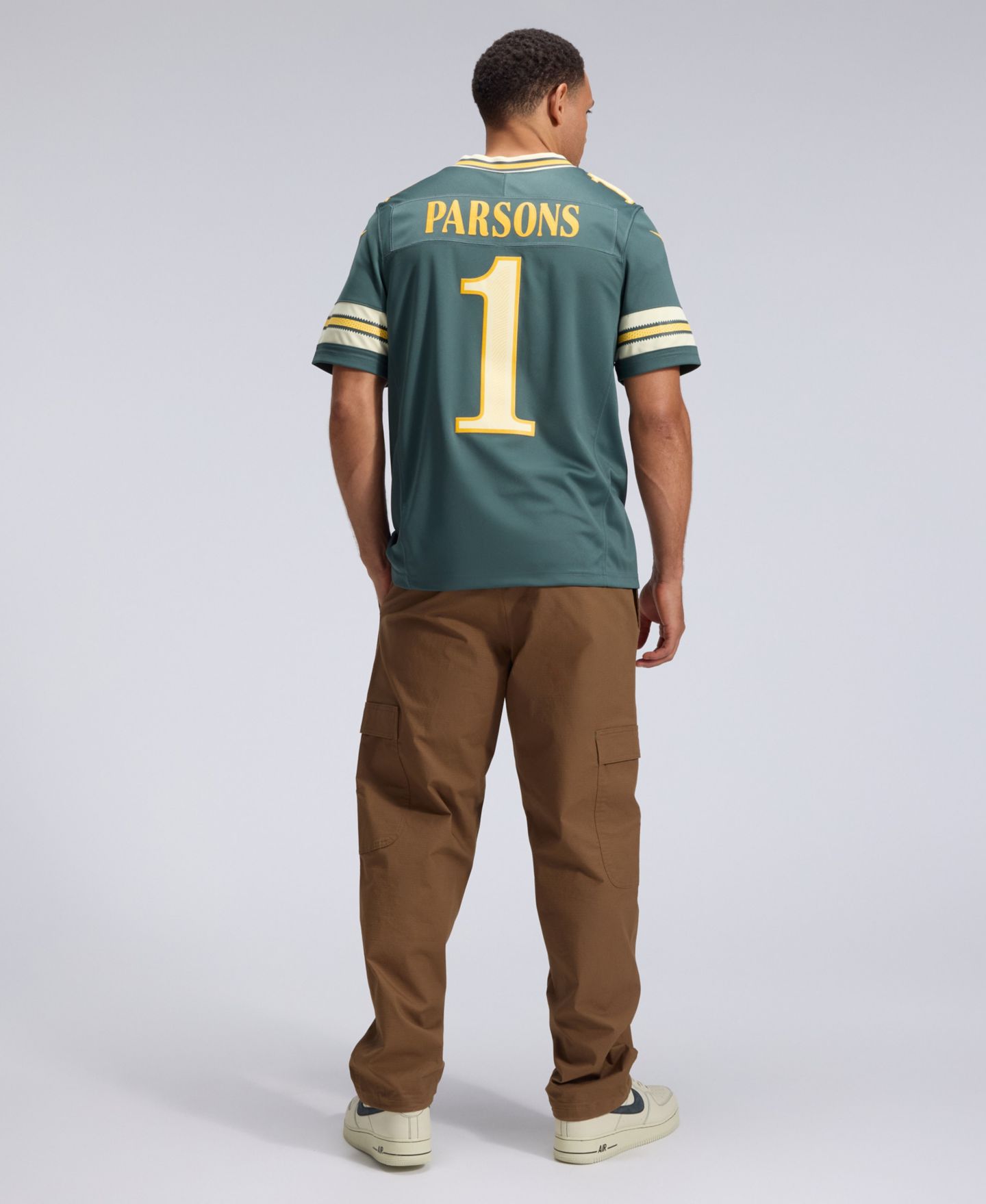 Мужской топ Nike Micah Parsons Green Bay Packers 2026 Rivalries Collection Vapor F.U.S.E Stitched Limited Jersey — фото 4