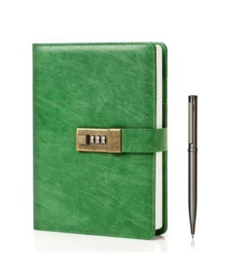 Lock Journal PU Leather Diary With Lock 240 Pages Lined Notebook Gift Set