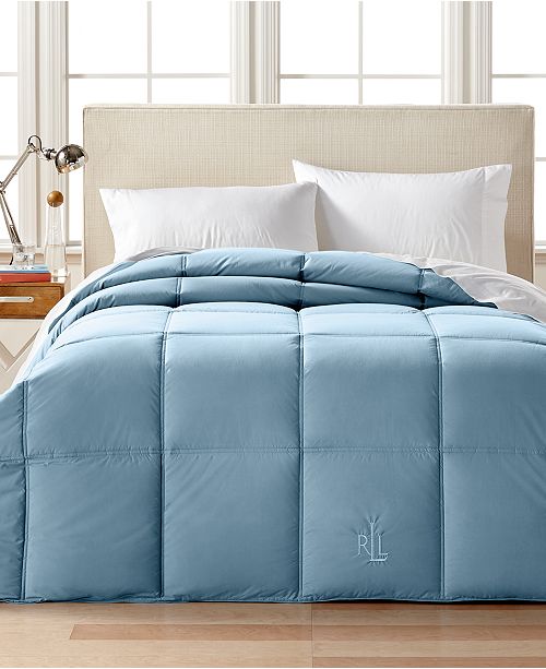 Lauren Ralph Lauren Color Down Alternative King Comforter, 100 Cotton