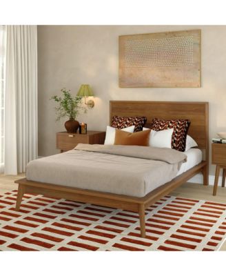 Linea Tambour Full Bed, Pecan