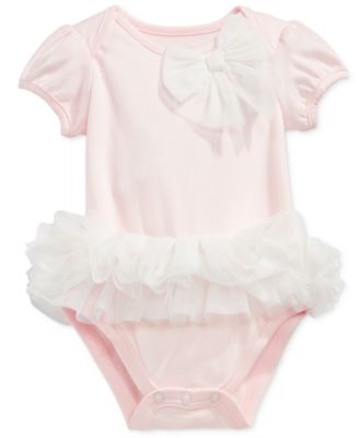 First Impressions Baby Girls Tulle Tutu Bodysuit, Created for Macy's ...