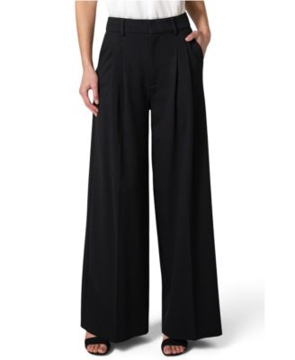 Women's Brooke High-Rise Wide-Leg Pleated Trousers