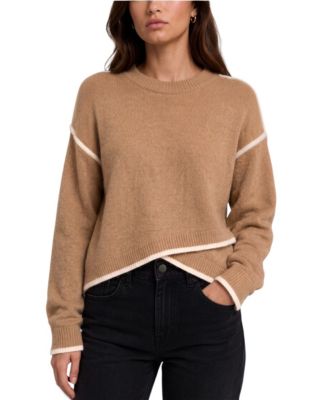 Women's Crewneck Tulip-Hem Sweater