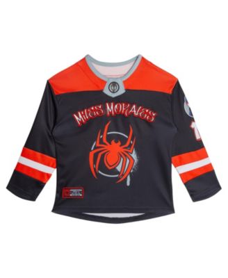 Boys' 4-20 Miles Morales Long-Sleeve V-Neckline T-Shirt