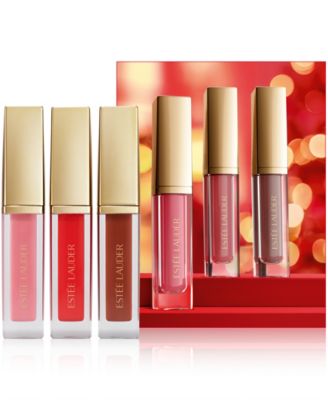 3-Piece Suite Kisses Glossy Pout Mini Lip Oil Trio Makeup Gift Set