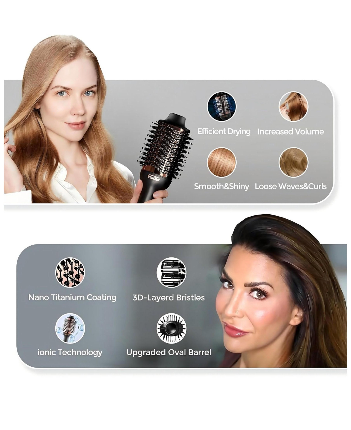 Tymo Beauty Volumizer Hot Air Brushes