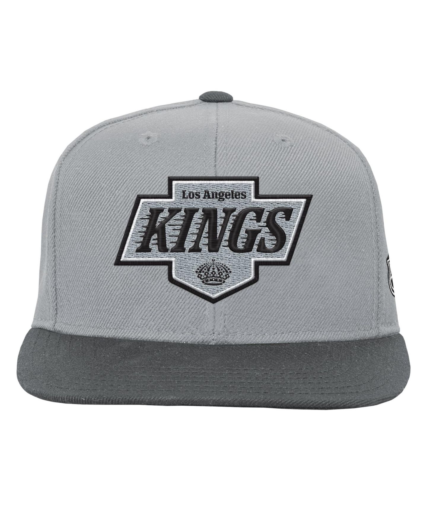 Детская кепка Mitchell & Ness Silver/Black Los Angeles Kings Legendary Snapback Hat — фото 3
