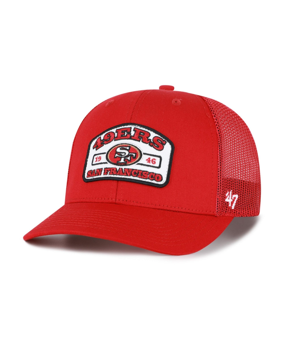'47 Brand Men's Scarlet San Francisco 49ers Roadway Adjustable Trucker Hat