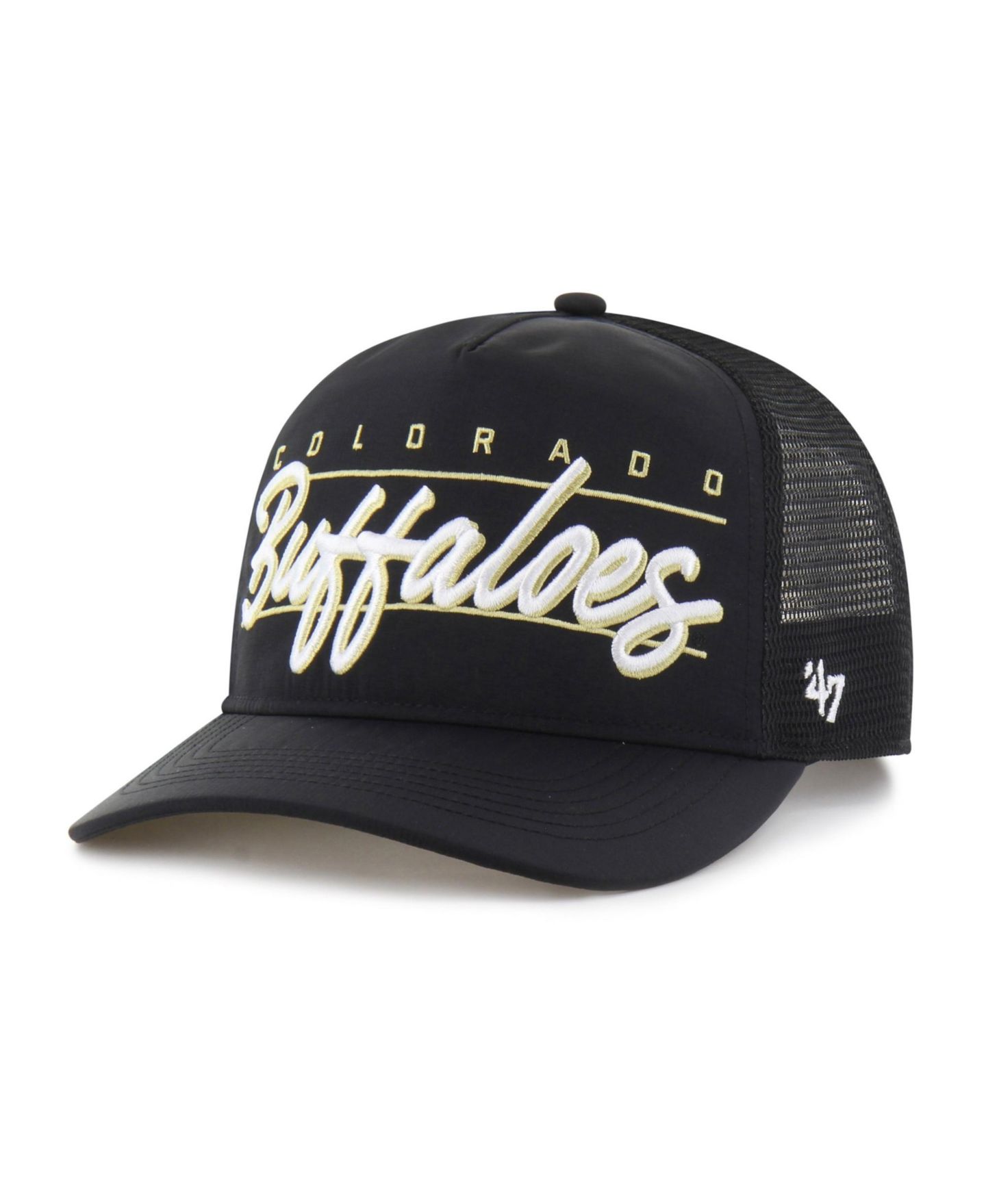 Кепка '47 Brand Black Colorado Buffaloes brrr° Condor Mesh Hitch Adjustable Hat — фото 1