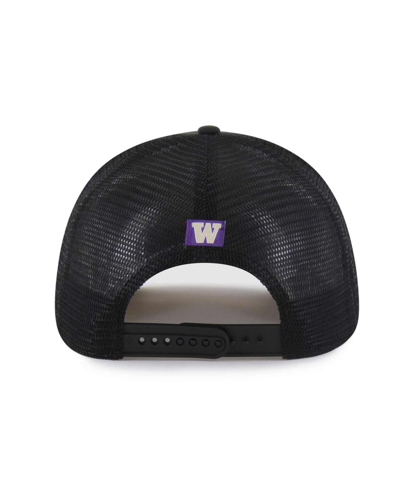 Кепка '47 Brand Black Washington Huskies brrr° Condor Mesh Hitch Adjustable Hat — фото 3