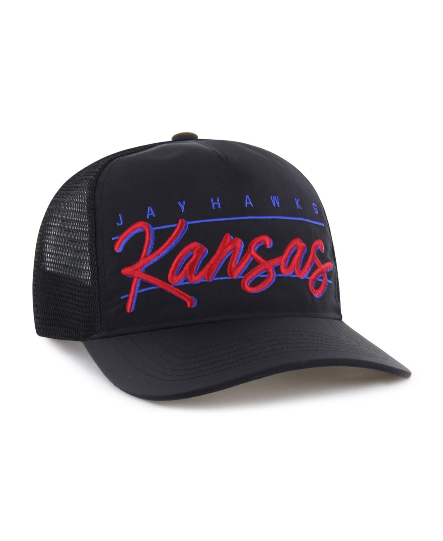 Кепка '47 Brand Black Kansas Jayhawks brrr° Condor Mesh Hitch Adjustable Hat — фото 2