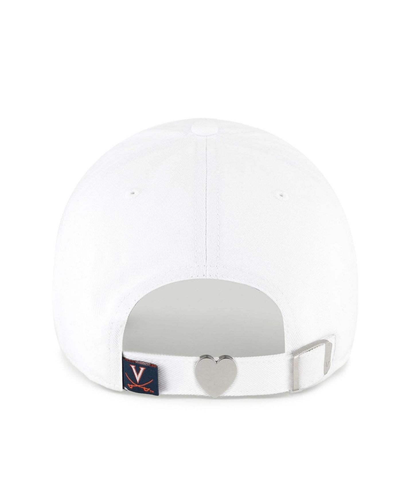 Женская кепка '47 Brand White Virginia Cavaliers Trendy Script Clean Up Adjustable Hat — фото 3