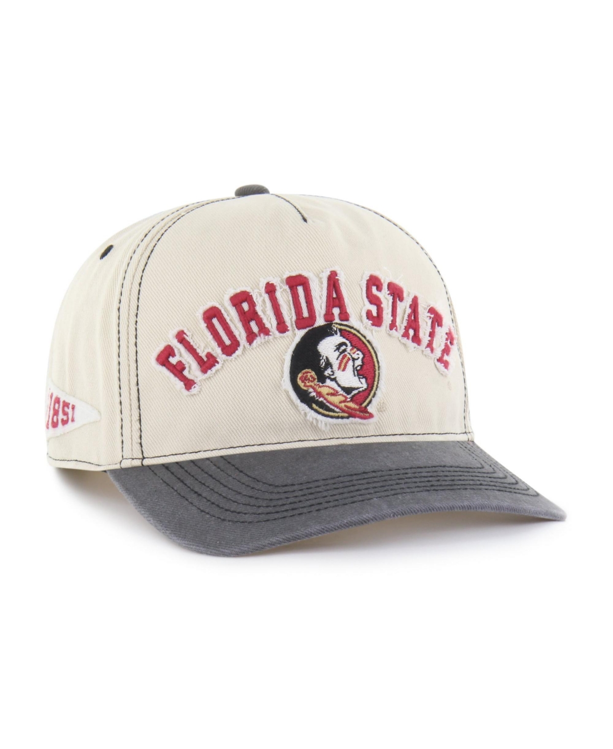 '47 Brand Men's and Women's Tan/Black Florida State Seminoles Well-Worn Calderwood Hitch Adjustable Hat - Tan, Black