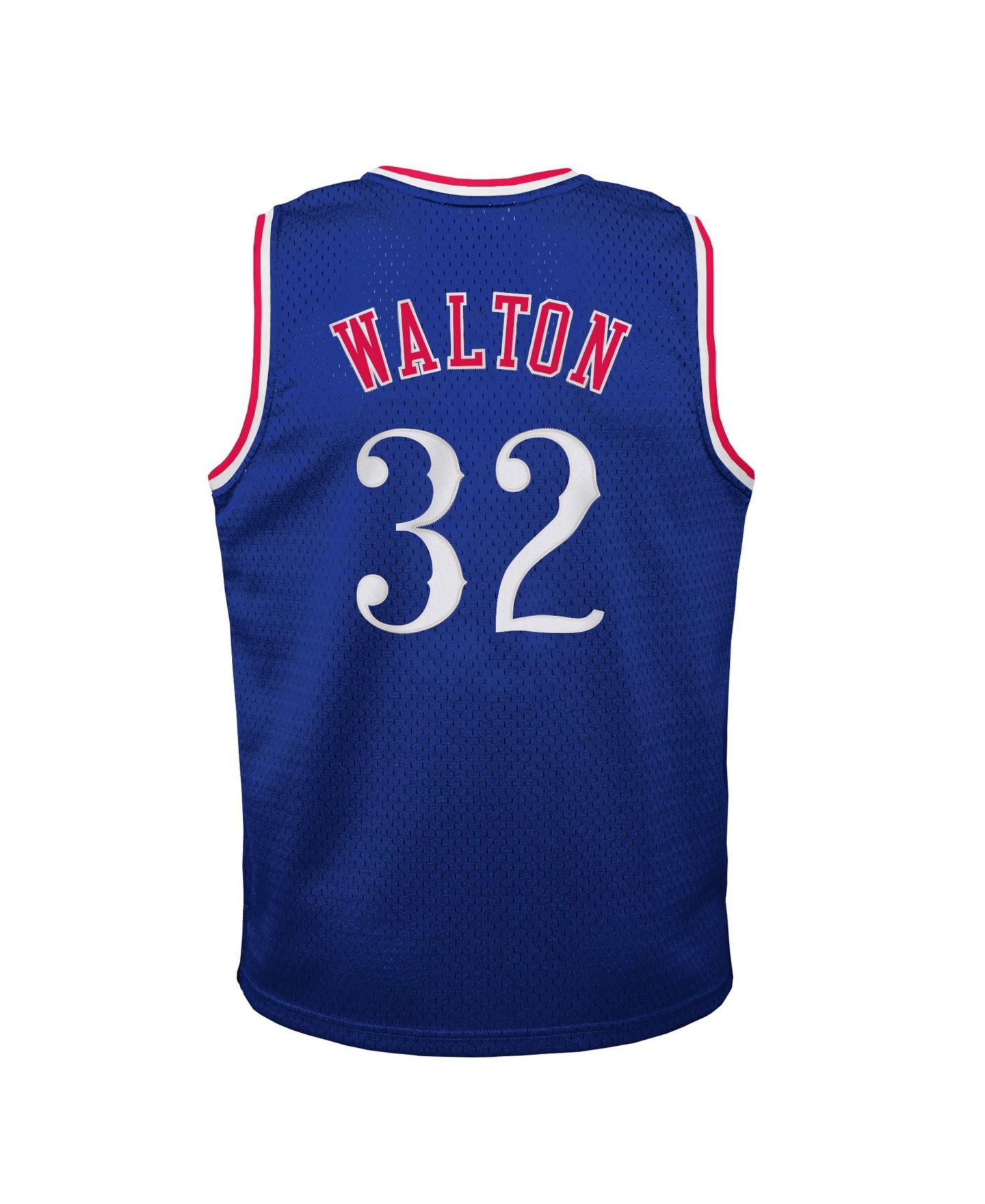 Детский топ Mitchell & Ness Bill Walton Royal LA Clippers 1984/85 Hardwood Classics Swingman Jersey — фото 3