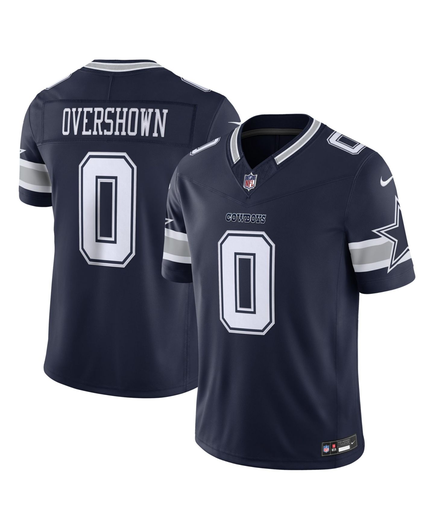 Мужской топ Nike DeMarvion Overshown Navy Dallas Cowboys Team Vapor F.U.S.E. Stitched Limited Jersey — фото 1
