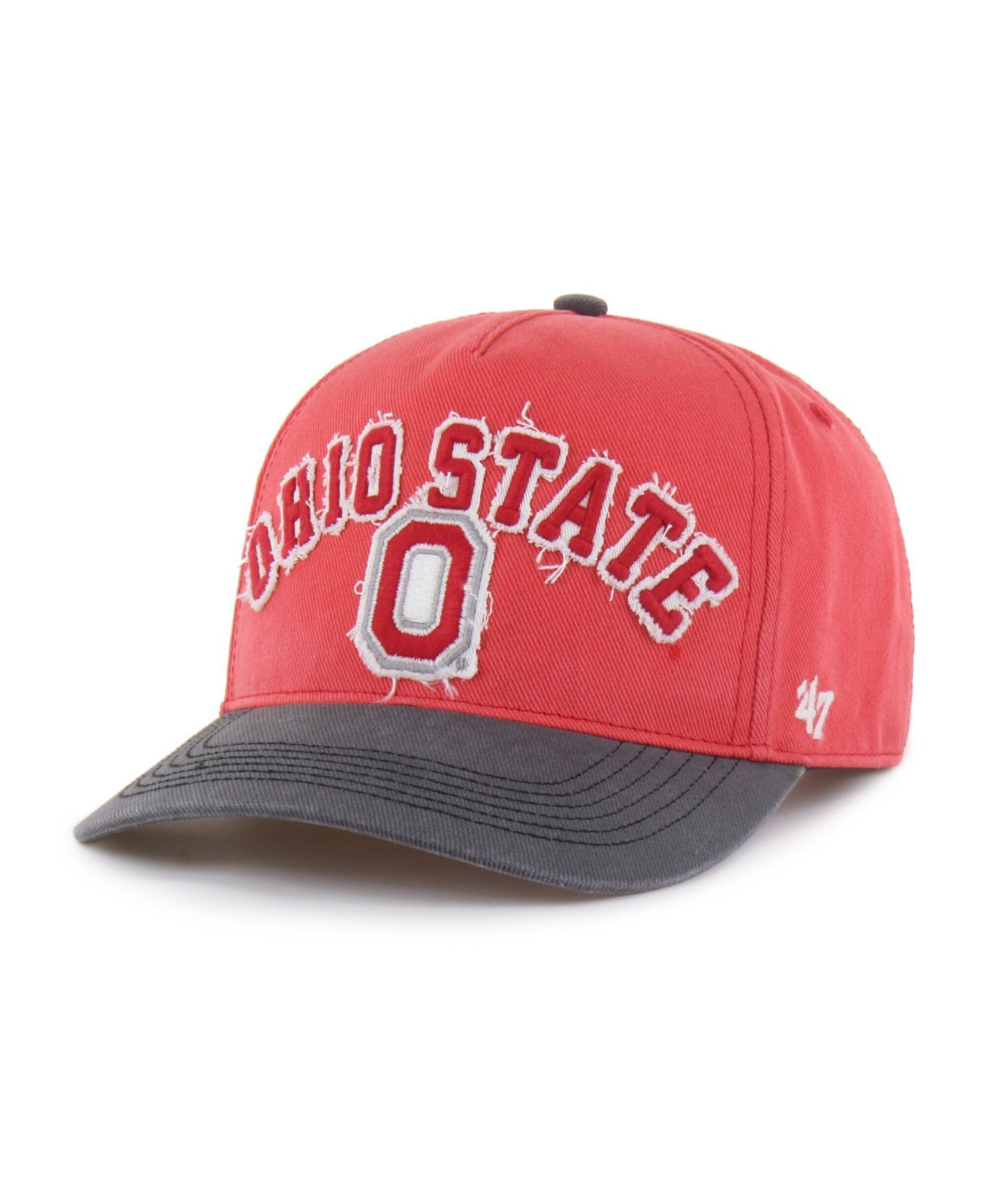 Кепка '47 Brand Red/Black Ohio State Buckeyes Well-Worn Calderwood Hitch Adjustable Hat — фото 2
