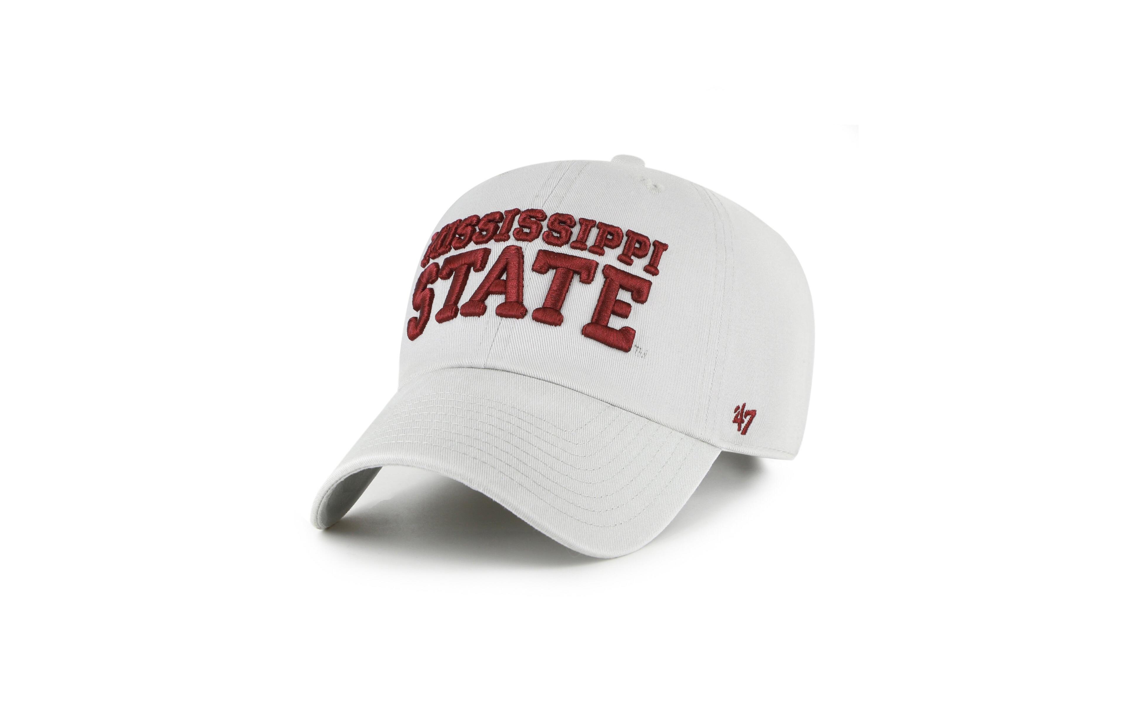 '47 Brand Men's and Women's Mississippi State Bulldogs Gray Clean Up Adjustable Hat