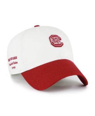 Men's White/Garnet South Carolina Gamecocks Contemporary Basics Two Tone Clean Up Adjustable Hat