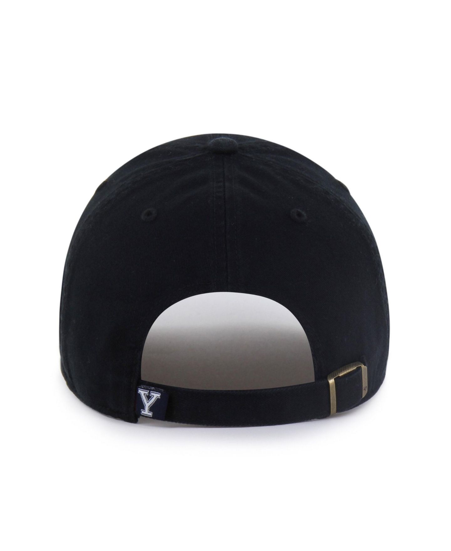 Мужская кепка '47 Brand Black Yale Bulldogs Clean Up Adjustable Hat — фото 2