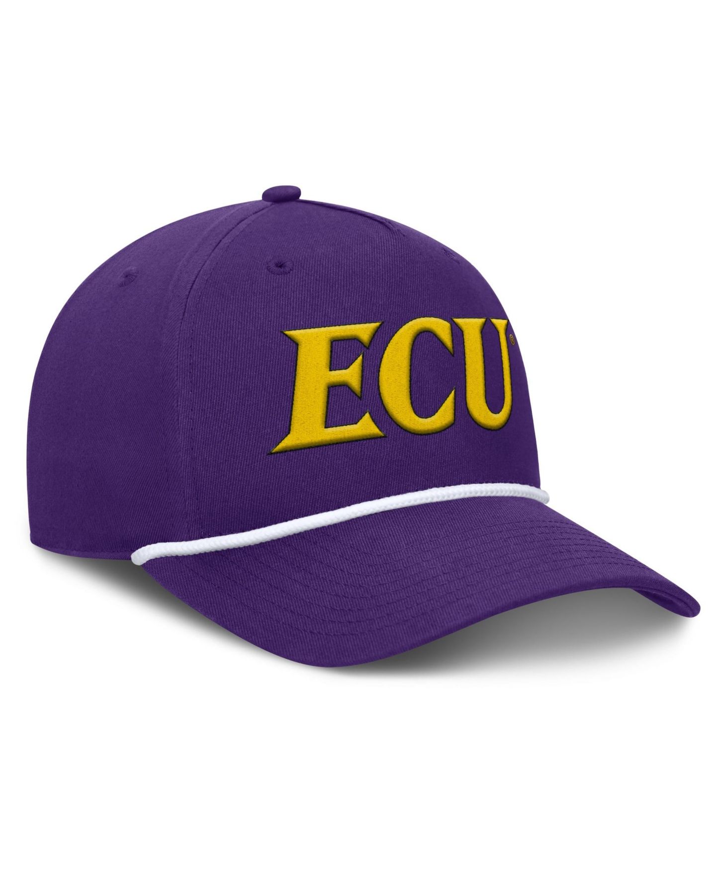 Мужская кепка Fanatics Purple ECU Pirates Foul Ball Rope Adjustable Hat — фото 2