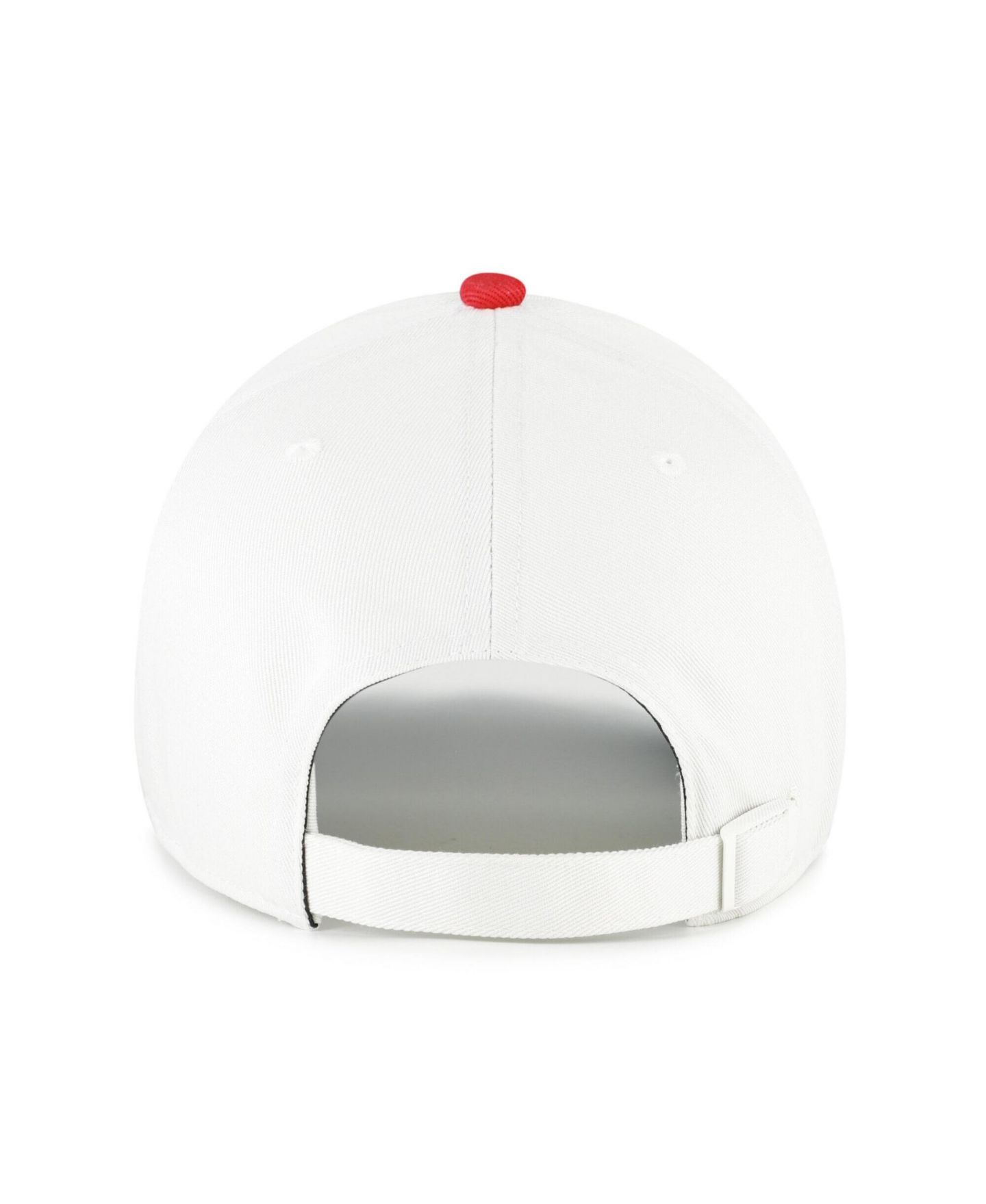 Мужская кепка '47 Brand White/Red Georgia Bulldogs Contemporary Basics Two Tone Clean Up Adjustable Hat — фото 2