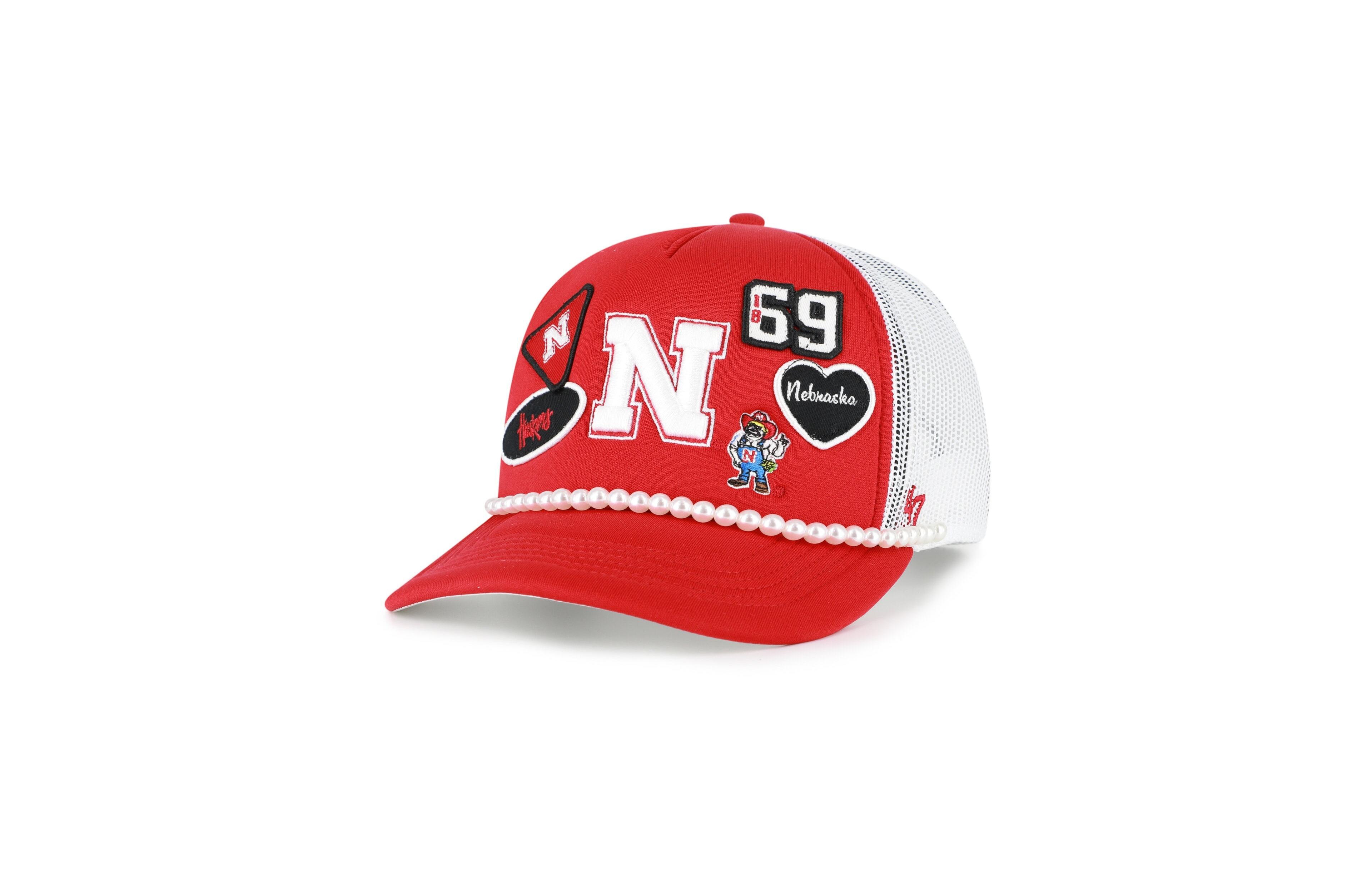 '47 Brand Men's Red/White Nebraska Huskers Rally On Hitch Adjustable Hat