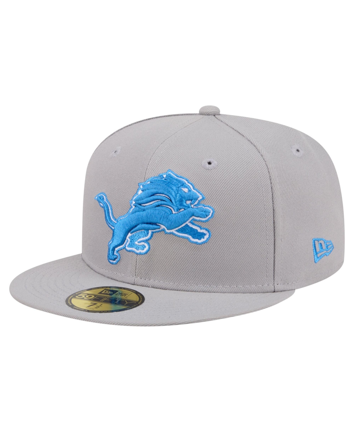 New Era Men's Gray Detroit Lions 59FIFTY Fitted Hat