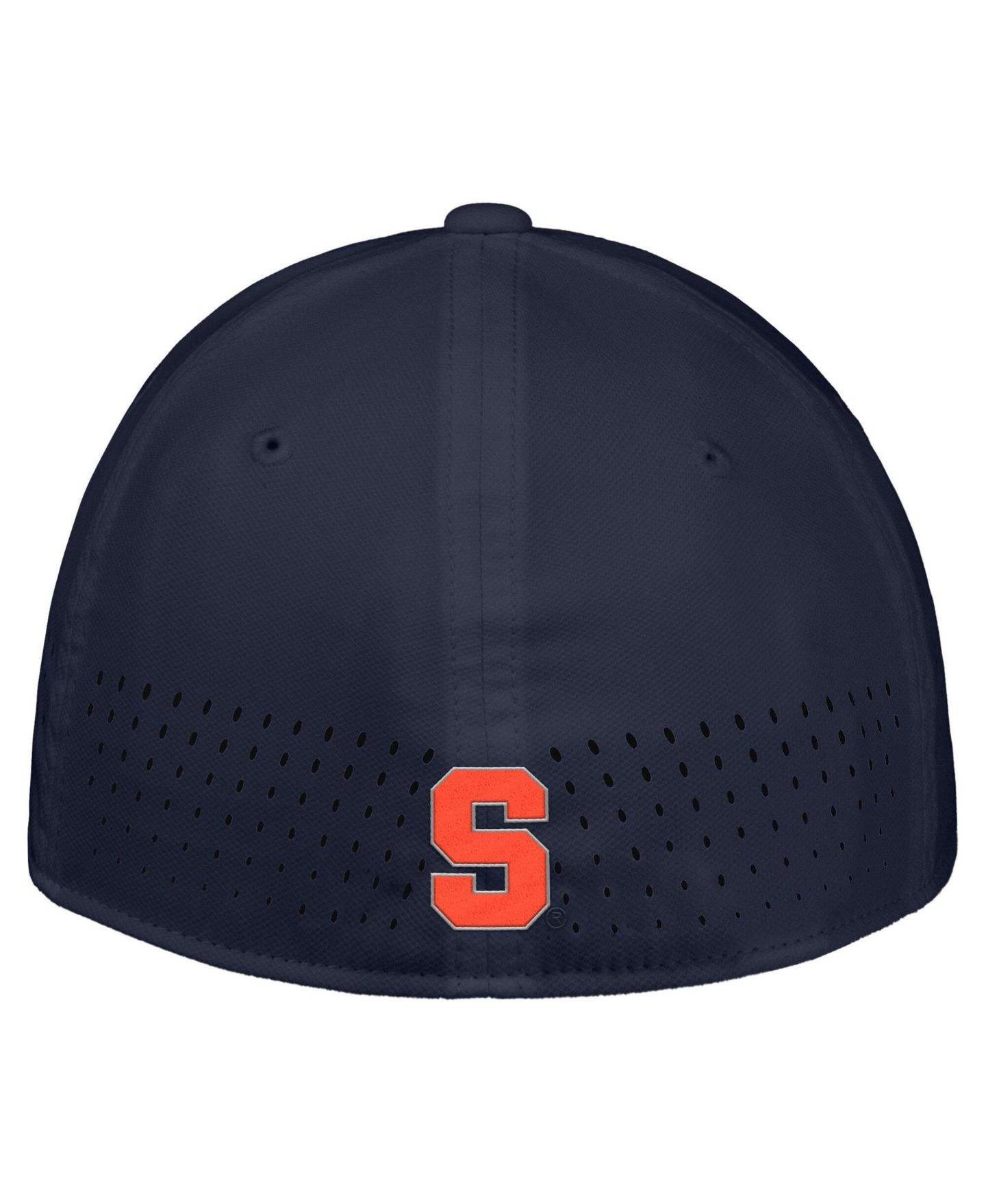 Мужской головной убор Nike Navy Syracuse Orange 2026 On-Field AeroBill SwooshFlex Dri-FIT Hat — фото 2