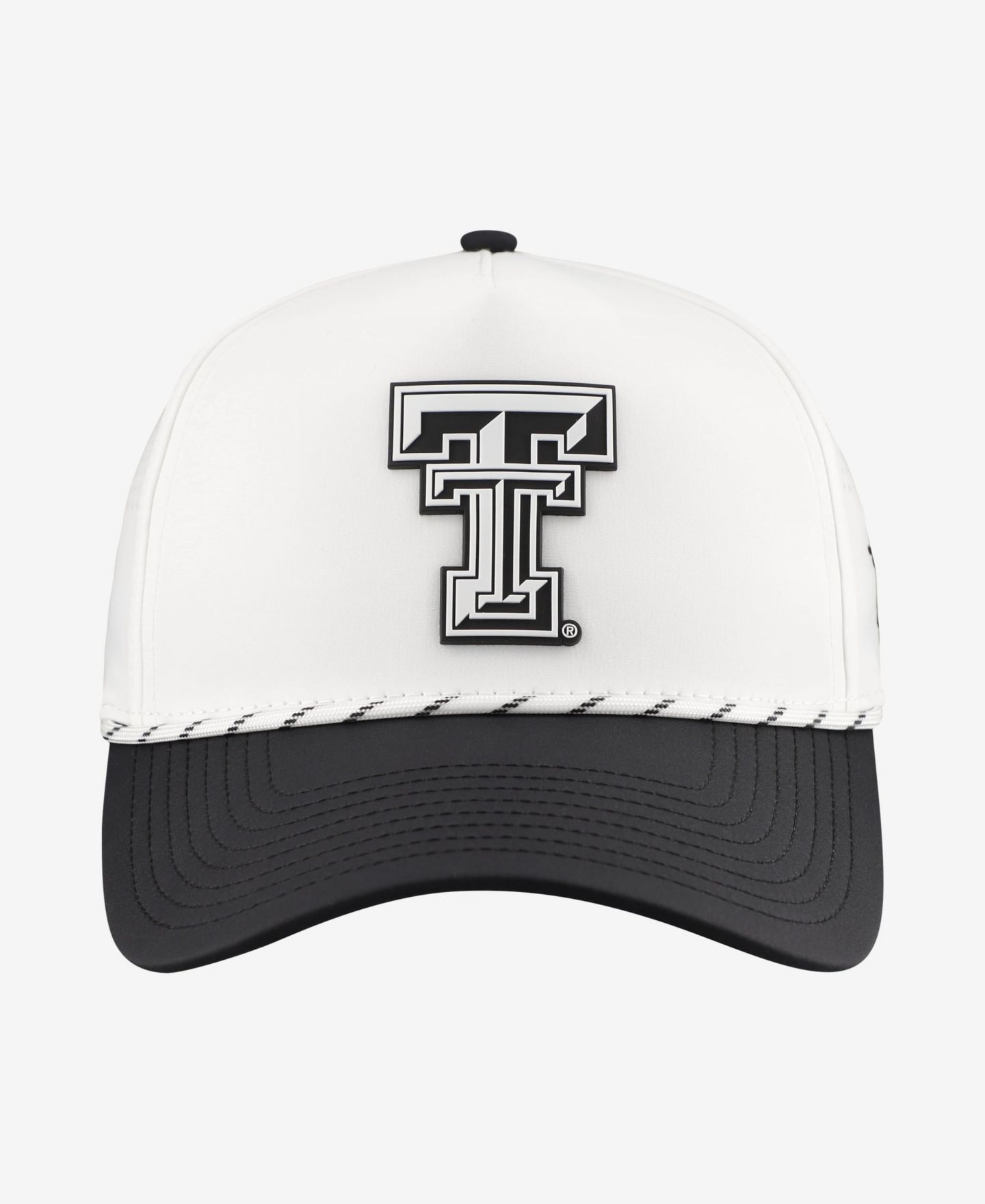 Мужской головной убор Branded Bills White/Black Texas Tech Red Raiders Classic Adjustable Rope Hat — фото 3