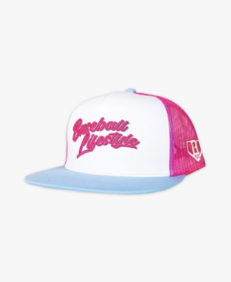 Men's Lifestyle 101 Pink/Light Blue Signature Adjustable Trucker Hat