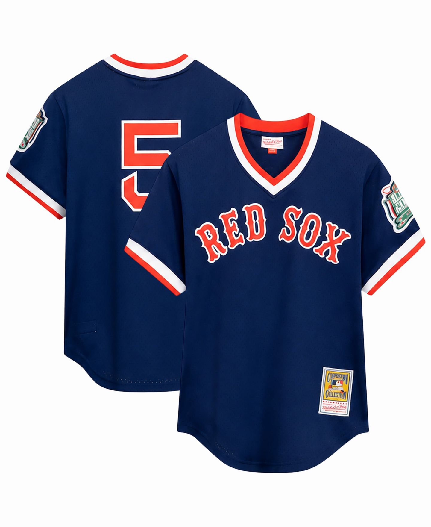 Мужское джерси Mitchell & Ness Nomar Garciaparra Boston Red Sox, большие размеры — фото 1