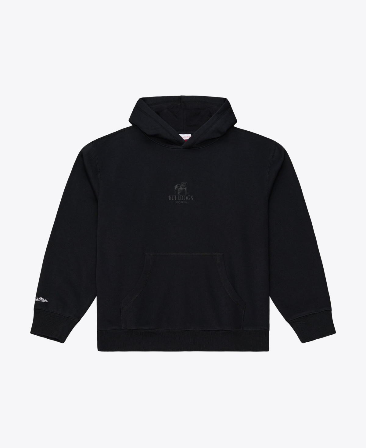 Mitchell & Ness Men's Black Georgia Bulldogs Monochrome Icon Fleece Hoodie