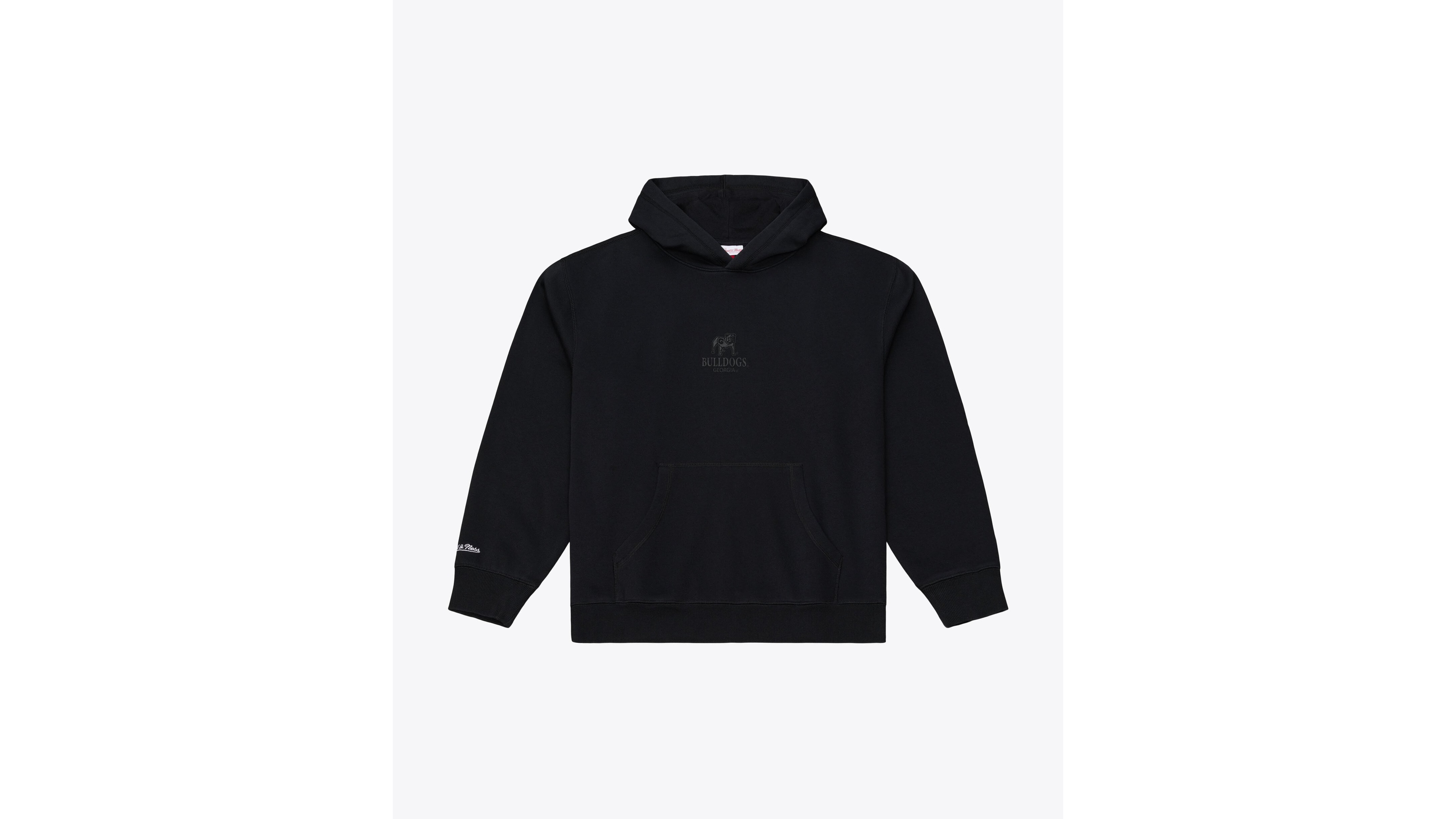 Mitchell & Ness Men's Black Georgia Bulldogs Monochrome Icon Fleece Hoodie