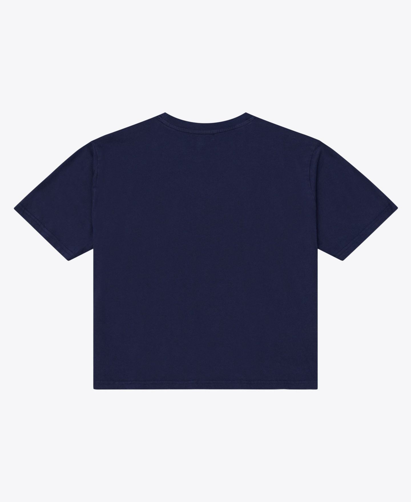Женская футболка Mitchell & Ness Navy Chicago Bears Core Essentials Micro Logo Boxy Crop — фото 2