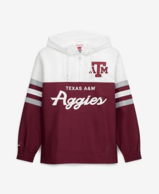 Men's  Maroon Texas A&M Aggies Head Coach Lightweight Anorak Half-Zip Windbreaker