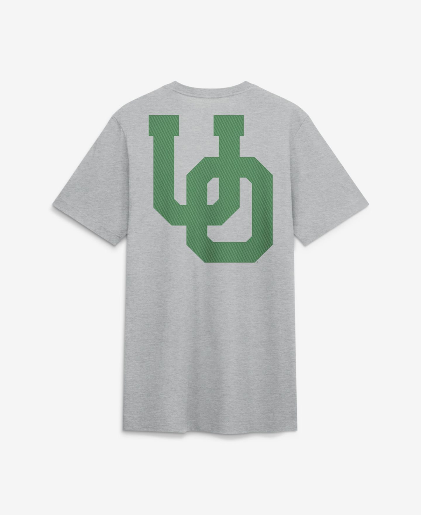 Мужская футболка Nike Heather Gray Oregon Ducks Arch Wordmark Legacy Tri-Blend — фото 2