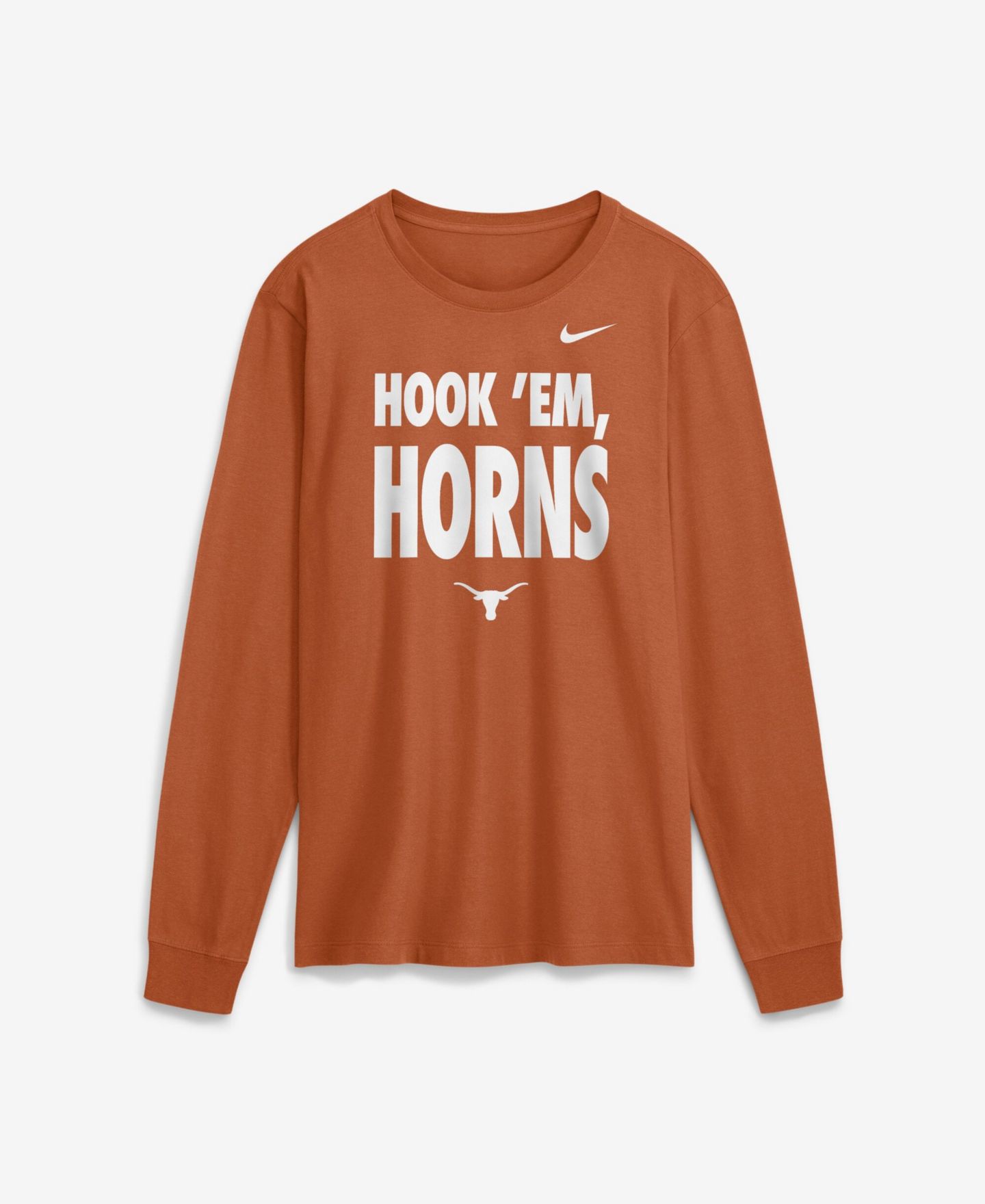 Мужская футболка Nike Texas Orange Texas Longhorns 2026 Sideline Slogan Dri-FIT Long Sleeve — фото 1
