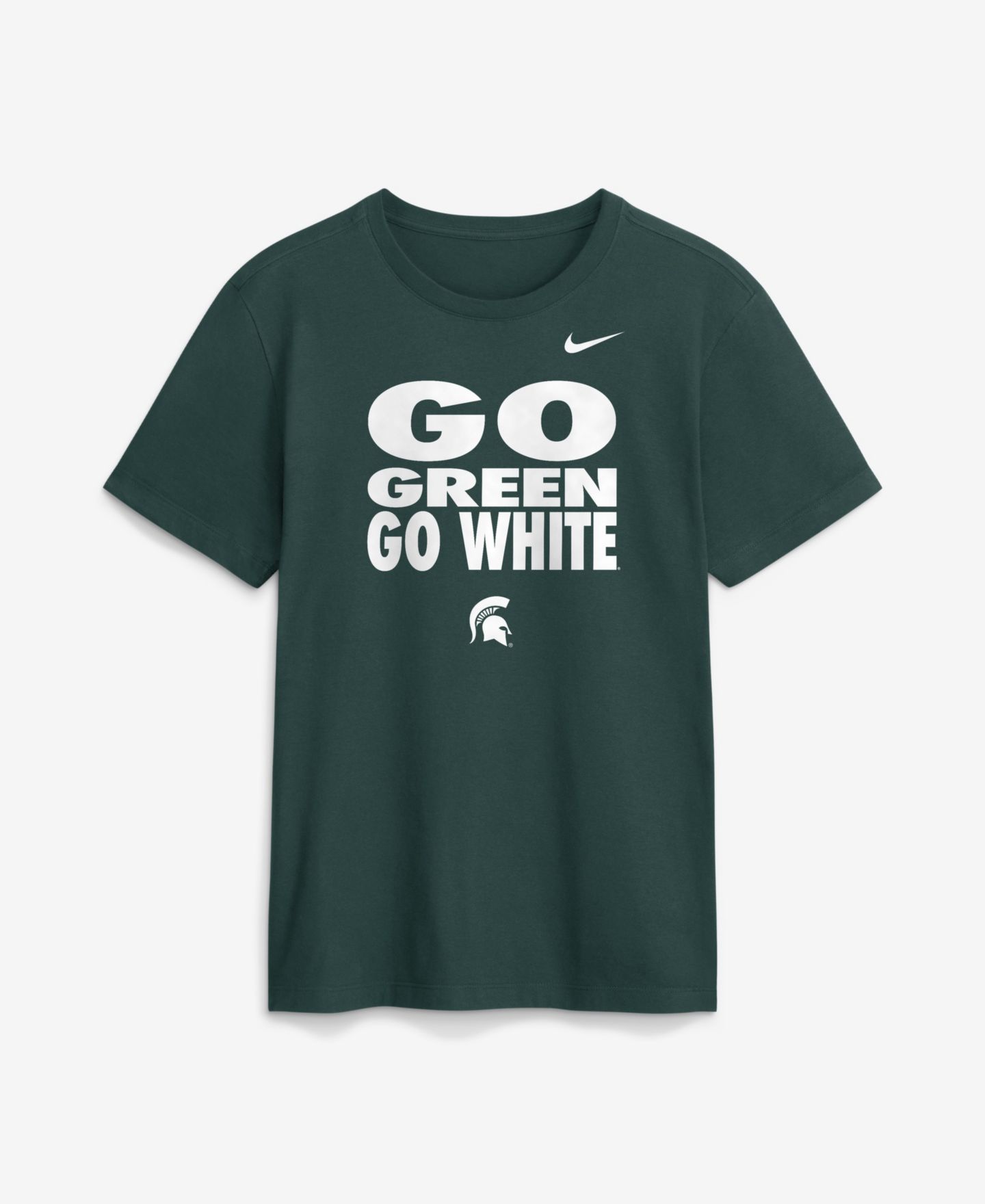 Мужская футболка Nike Green Michigan State Spartans 2026 Sideline Dri-FIT Slogan — фото 1