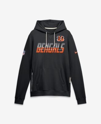 Men's Black Cincinnati Bengals Sideline Standard Issue Top Prospect Dri-FIT Hoodie