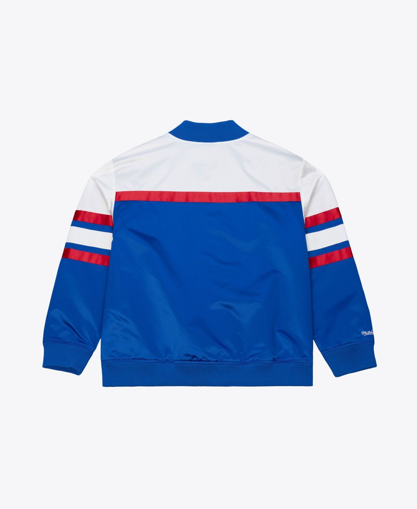 Мужская куртка Mitchell & Ness Royal Buffalo Bills Head Coach Lightweight Full-Snap Satin — фото 2