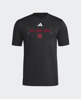 Men's Black Nebraska Huskers Locker Slogan Football Pre-Game T-Shirt