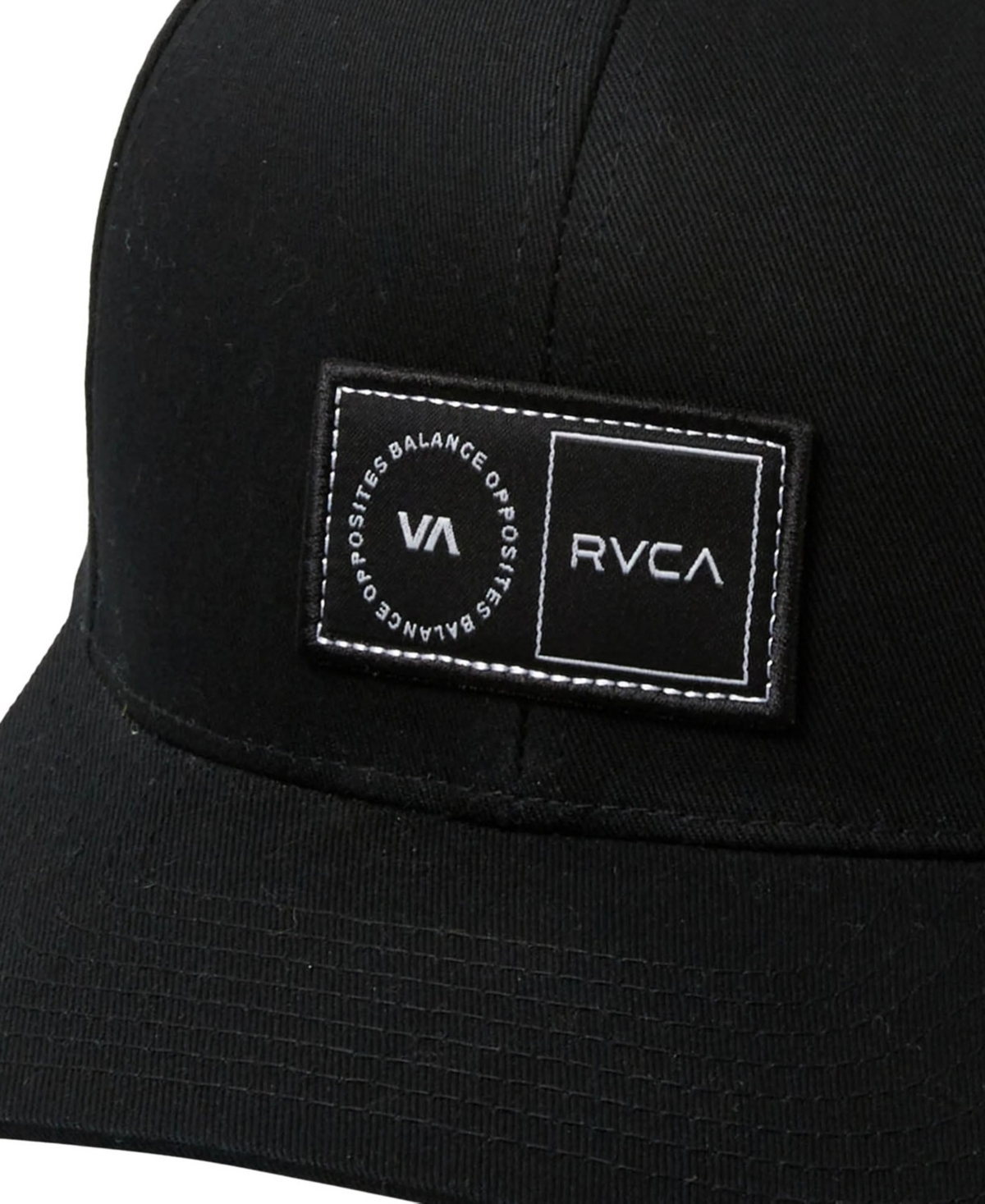 Rvca Men's Black Platform Adjustable Hat In Black