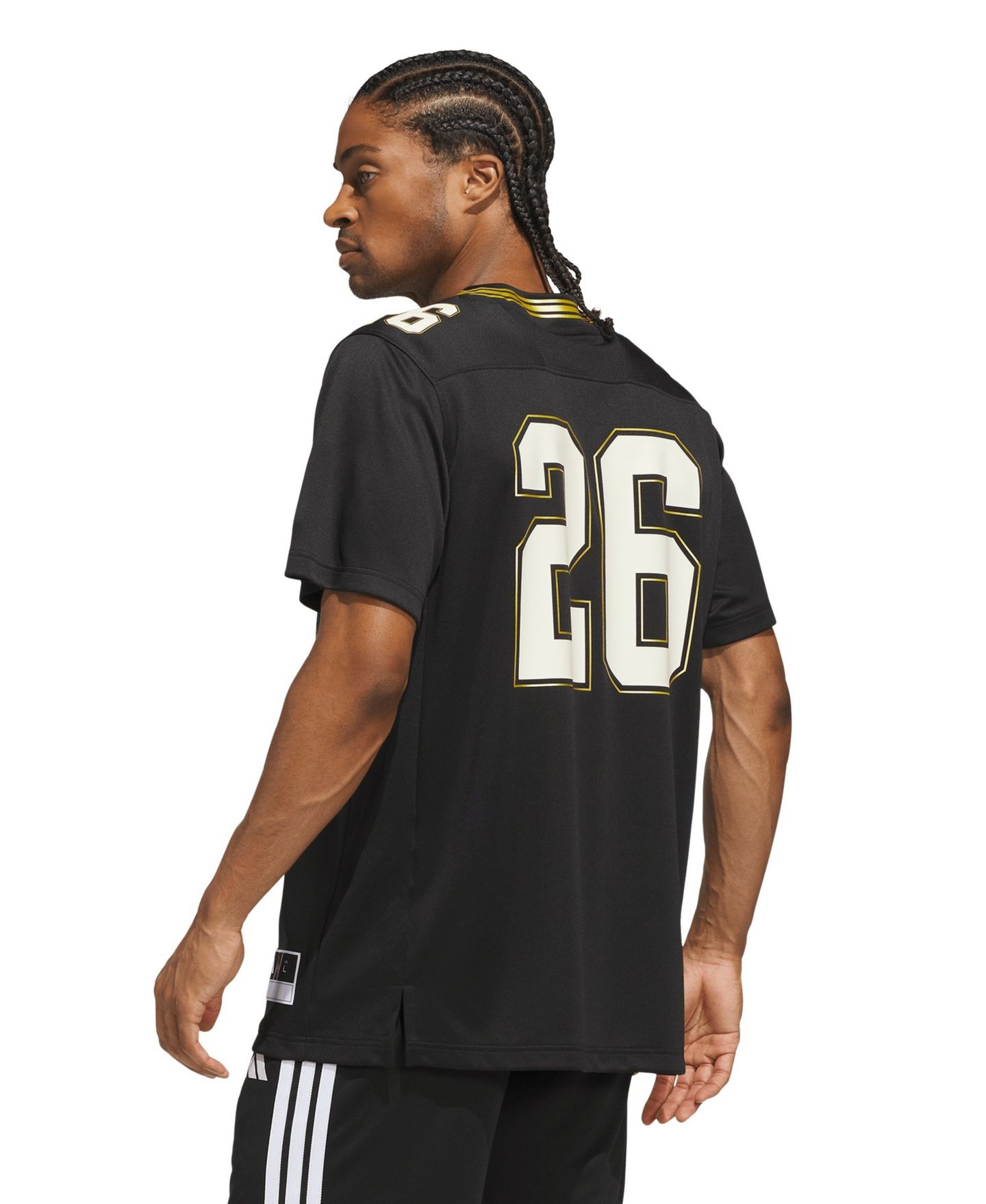 Мужской топ adidas #26 Black Louisville Cardinals For the Ville Premier Strategy Jersey — фото 2