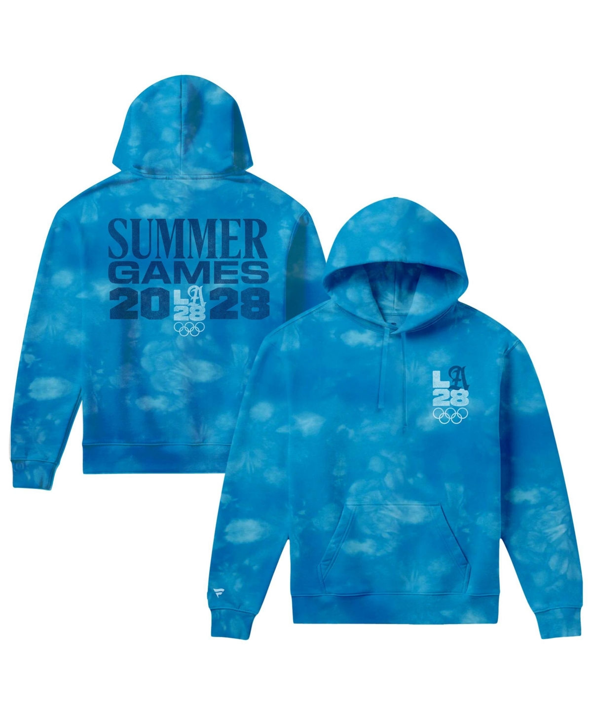 Fanatics Men's Blue LA28 Bluebell Collection Tie Dye Hoodie