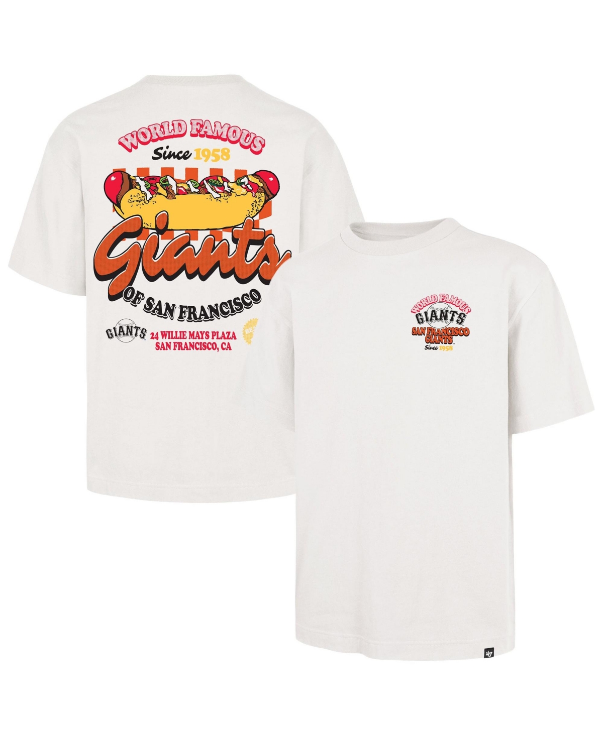 '47 Brand Men's Cream San Francisco Giants Glizzy T-Shirt - Cream