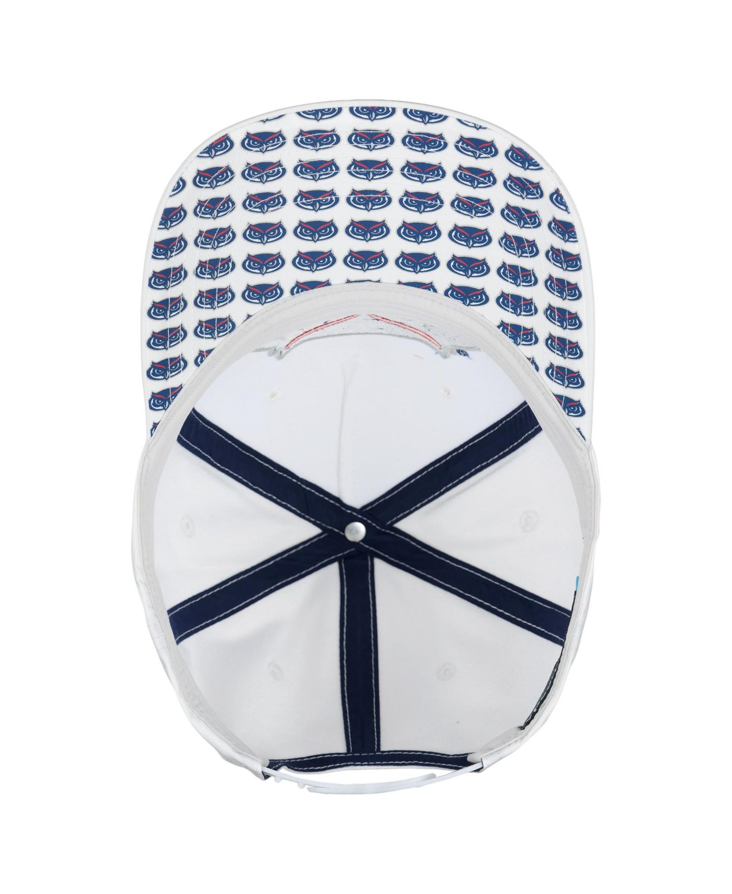 Кепка Ahead White Florida Atlantic Owls The Sideline Adjustable Hat — фото 5