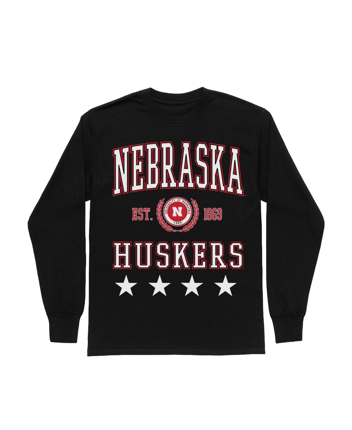 Женская футболка Gameday Couture Black Nebraska Huskers Oversized Everyday Star Long Sleeve — фото 5